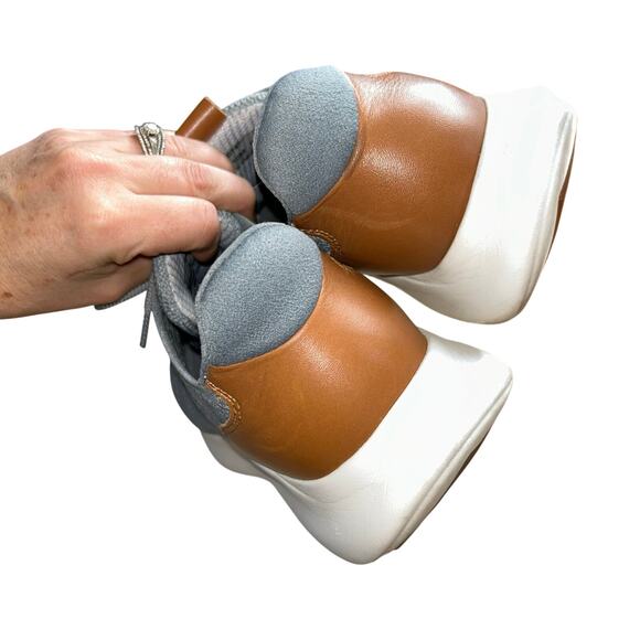 Johnston & Murphy Men's size 10 Amherst 2.0 Knit casual shoes gray leather trim - Picture 5 of 8